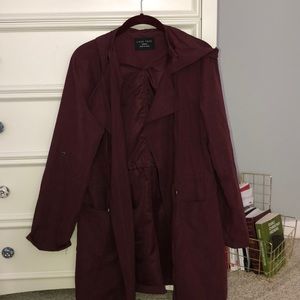 Maroon (light) jacket!
